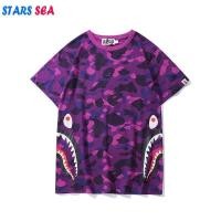 ราคา เสื้อยืดผู้ชายแขนสั้นแบบหลวม สบาย ลายปลาฉลาม พิมพ์ดิจิตอลคุณภาพสูง (40123555784)