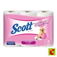 ราคา สก๊อตต์ ซีเลคท์ กระดาษชำระ ความยาวมาตรฐาน 6 ม้วน (53356109555)