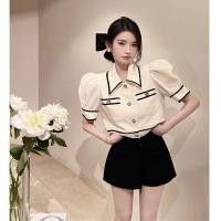 ราคา ✨ชุดเซทสองชิ้น เสื้อดีไซน์เก๋ + กางเกงขาสั้น สุดน่ารัก (23638443390)