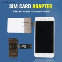 ราคา Joliann0 อะแดปเตอร์ซิมการ์ด เครื่องอ่านการ์ด SIM สําหรับโทรศัพท์ Android (Plug And Play) th (22090204899)