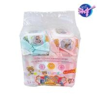 ราคา (LIVE) แพค 6 ห่อ ผ้าเช็ดทำความสะอาดผิวแบบเปียก KUMA ทิชชู่เปียกคุมะ 40 แผ่น สีชมพู สีฟ้า มี2สีในแพค (26729126264)