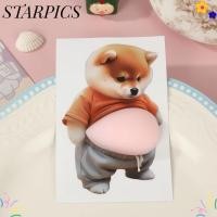 ราคา สติกเกอร์ ชิบะ ภายใน, ชิบะ ภายใน ชับๆซิลิโคนกาวในตัว, สติกเกอร์ท้องสุนัขนุ่มพื้นหลังสีชมพูน่ารักลูกสุนัขสติกเกอร์งานเลี้ยงวันเกิดเด็ (44852887581)