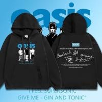ราคา Oasis Rock Band Hoodies วง thanks for making 1995 ผ้าฝ้ายใหม่ Unisex ขาวดำ 2 สี Oasis เสื้อฮู้ด M-3XL (51502035340)