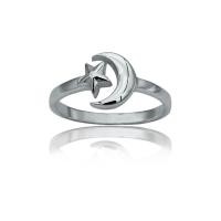 ราคา แหวนเงินแท้ 92.5% 6100013005 Ring Sterling Silver 925 / แหวน / แหวนดาว / แหวนพระจันทร์ / Star rings / Moon rings (24250035127)