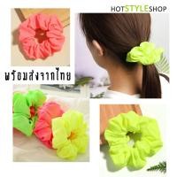 ราคา โดนัทยางรัดผมสีสะท้อนแสง ที่รัดผมสีนีออน หากกระทบไฟแบล็คไลท์จะสามารถเรืองแสงได้ (20146895608)