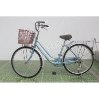 ราคา จักรยานแม่บ้านญี่ปุ่น - ล้อ 26 นิ้ว - มีเกียร์ - สีฟ้า [จักรยานมือสอง] (16169108030)