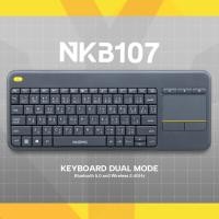 ราคา Nubwo NKB-107 Keyboard Dual Mode Wireless+Bluetooth Touchpad คีย์บอร์ดไร้สาย มีทัชแพด (29275418600)