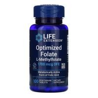 ราคา Life Extension Optimized Folate 1700 mcg 100 เม็ดมังสวิรัติ (40376163824)
