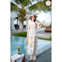 ราคา BT 10-00086 เดรสลูกไม้แขนกุดแต่งระบายติดขอบแต่งกุ้นเป็นชั้น ๆ งานด้านในมีซับสั้น ซิปหลัง งานลูกไม้สีขาวแต่งฉลุลาย (26317428017)