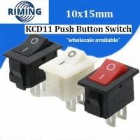 ราคา 10pcs นปุ่มกดสวิทช์ 10x15 มิลลิเมตร SPST 2Pin 3A 250V KCD11 Snap-in เปิด/ปิดเรือ Rocker สวิทช์ 10 มิลลิเมตร * 15 มิลลิเมตรสีดําและสีขาวทองแดงฟุต (24583850670)