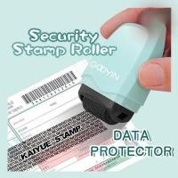 ราคา ลูกกลิ้งแสตมป์รักษาความปลอดภัย เครื่องกําจัดฝาครอบความเป็นส่วนตัว Self-Inking ข้อมูลแบบพกพาป้องกัน Courier พัสดุ Identity Protection (V) (49503634587)