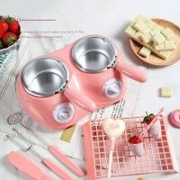 ราคา เครื่องละลายช็อกโกแลต หม้อคู่ 2หม้อ หม้อต้มช้อกโกแลต สี เหลือง ชมพู พร้อมส่ง (9077962903)