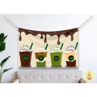 ราคา ป้ายผ้า TEA010 ร้านกาแฟ (มีของแถม) ป้ายผ้าแต่งร้าน กาแฟ สำหรับ คนขายกาแฟ ผ้าพิมพ์ลาย ทนแดด ทนฝน แบรนด์ไทย รับประกัน (43207875678)