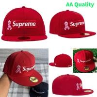 ราคา หมวกเบสบอลคุณภาพ AA New Era Supreme 59FIFTY สีแดง สำหรับสวมใส่กลางแจ้ง ป้องกันแสงแดด Unisex (45106061366)