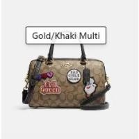 ราคา Coach แท้% พร้อมส่งDisney X Coach Rowan Satchel In Signature Canvas With Patches (19382512046)