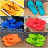 ราคา รองเท้าแตะหนีบสีสดดีไซน์เรียบ Gambol ใส่ได้ทั้งชายหญิง​​​ 36-44 แดง​ เหลือง​ เขียว​ ส้ม​​ GM11267 (299733500)