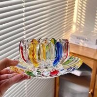 ราคา อิตาลีสไตล์เดียวกันทาสีสไตล์ใหม่นูนชามชามโลตัสจานชุดมูลค่าสูงครัวเรือนอาหารเช้าถ้วยชามแก้ว (56054045876)