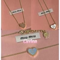 ราคา New miu miu necklace heart สร้อยคอ หัวใจ น่ารักมากๆ (53554426059)
