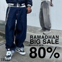 ราคา Luunashop Bershka กางเกงยีนส์ผู้ชาย Faded Skater (41152476219)