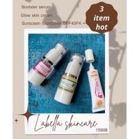 ราคา แท้ 100% ครีมลาเบลล่า Brightening set (โกล์วสกิน+กันแดด+เซรั่ม) cream labella (18370692219)