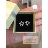 ราคา ต่างหูก้านเสียบเงินแท้92.5% ดอกไม้ประดับเพชร cz หน้ากว้าง 1.0 cm.(ก้านเสียบเงินแท้) : EY0480 (23619483214)