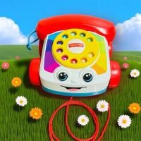 ราคา โทรศัพท์ของเล่น โทรศัพท์เด็ก ของเล่นโทรศัพท์ Fisher Price Chatter Telephone ☎️แท้มือสอง (43062309021)