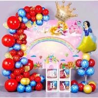ราคา ลูกโป่งวันเกิด Happy Birthday เซทลูกโป่งฟรอส์ ธีมเจ้าหญิง (21142118755)