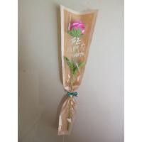 ราคา ดอกกุหลาบเดี่ยวทำจากริบบิ้น (28178962498)