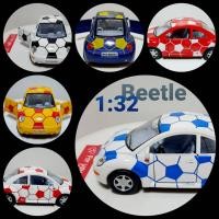 ราคา โมเดลรถโฟคเต่า นิวบีเทิ้ล -ลายฟุตบอล (Limited Edition) โมเดลรถเหล็ก รถโมเดล Scale 1:32 ความยาวรถ 5 นิ้ว งาน Kinsmart (4567256627)