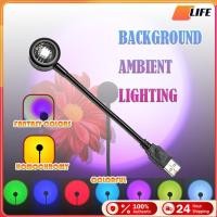 ราคา เก็บปลายทาง！ยาว18.5CM โคมไฟโปรเจคเตอร์ LED ไฟโรเซ่ ใช้USB ใช้ไฟ DC5V สไตล์วินเทจ โคมไฟสีรุ้ง อุปกรณ์ถ่ายภาพ (49802610327)