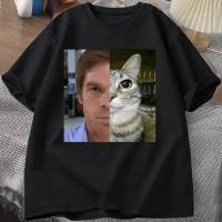 ราคา TEE Dexter Morgan Cat สไตล์ STREETWEAR สำหรับทุกคน ออกแบบมาเป็นเสื้อยืดเชิ๊ตทรงวงกลมแขนสั้น สำหรับทั้งผู้หญิงและผู้ชาย (43510409692)