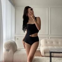 ราคา TMBM - Cut Out ชุดว่ายน้ําชุดว่ายน้ําผู้หญิงบิกินี่ Monokini สีดําสีดําชายหาดแฟชั่นเกาหลีชายหาดว่ายน้ําเกาหลี bali ฟิตเนสโยคะพิลาทิสดําน้ําแอโรบิกยิมนาสติกกีฬา pole dance (12290843179)