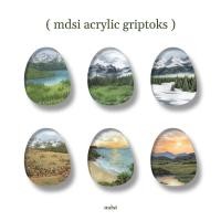 ราคา mdsi | acrylic griptoks - ที่ติดหลังโทรศัพท์ลายธรรมชาติจากภาพวาดสีชอล์ก (20281896128)