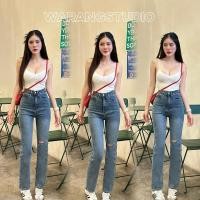 ราคา ❤️WarangClothes ❤️กางเกงขากระบอกเล็ก ผ้ายืด (21000228365)