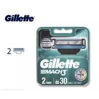ราคา ใบมีดโกน Gillette Mach3 Mach 3 (2 ชิ้น) ยิลเลท มัค3 ใบมีดโกนหนวด (ของแท้) (6547323130)