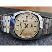 ราคา นาฬิกา citizen automatic ตัวเรือนสภาพสวย หน้าทอง ล้างเครื่องหยอดน้ำมันมาเรียบร้อยแล้วครับ (13245205921)