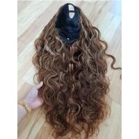ราคา วิกผมแท้ U-wig ฮาฟวิก #4/27 300กรัม ผมดัดลอนคลาย ยาว26นิ้ว ผมแท้100% ย้อมสีใหม่ได้ ดัดไดร์หนีบไฟฟ้า ตัดแต่งทรงได้ (21149054739)