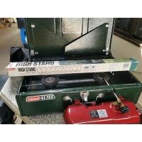 ราคา เตาCOLEMAN น้ำมัน2หัว Coleman 413H มือสองพร้อมขาตั้งเตาcolemanและถาดปิ้งย่าง (21672107831)