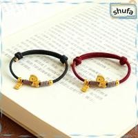 ราคา สร้อยข้อมือเสริมดวงราศี ถักจากเชือกสีแดงนำโชค เพียบพร้อมด้วยสัญลักษณ์ราศีและสร้อยข้อมือเงินบริสุทธิ์ (46204912436)