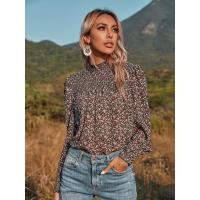 ราคา ส่งต่อเสื้อชีฟองลายดอกเล็กๆ ผ้านิ่ม ไม่ต้องรีด (13994431337)