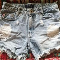 ราคา กางเกง​ยีนส์​ขาสั้น งานป้าย Guess เอว27 (7106775631)