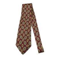 ราคา เนคไท Pierre Balmain Silk Brown Geometric Italy เนคไทแบรนด์เนม ของแท้ (22265136489)