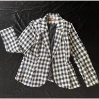 ราคา เบลเซอร์ลายสก๊อต scott blazer สูทแฟชั่น เสื้อคลุม ลายตาราง ขายดำ เบลเซอร์ เสื้อสูททำงาน เบลเซอร์แขนยาว blazer ผู้หญิง (14186109089)