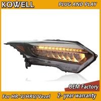 ราคา Car Styling for Honda HRV Headlights 2015-2018 Honda Vezel Head Light DRL Turn Signal Low High Beam (47554399201)