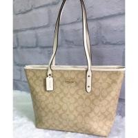ราคา ❤️พร้อมส่ง Coach tote 16" ซิปบน รุ่นฮิต รุ่นขายดี‼️ (225215949)