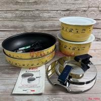 ราคา T-fal Ingenio Olive Set เซตหม้อและกระทะพร้อมฝาปิดและด้ามจับจากแบรนด์ชื่อดังจากฝรั่งเศส (58106152663)