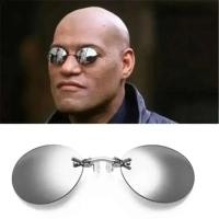 ราคา Clip On แว่นตาจมูกรอบ Rimless Matrix Morpheus แว่นตากันแดด Mini Frameless Vintage ผู้ชายแว่นตา UV400 (28981956225)