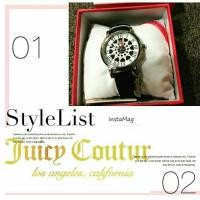 ราคา นาฬิกาสายหนังแท้ แฟชั่นหวาน แบรนด์เนมของแท้ ยี่ห้อ Juicy Couture จาก อเมริกา (1067942355)