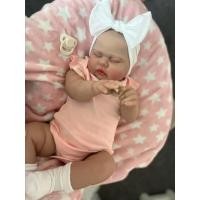 ราคา 24Inch Pickle Lifelike Reborn Toddler Baby Doll Soft Touch Realistic Newborn Baby Muñeca Reborn Dolls 3D Skin with Visible Veins (53254338499)