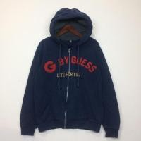 ราคา เสื้อกันหนาว Zipper Hoodie By Guess Navy (7492307520)